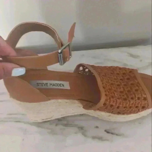 Steve Madden Womens Joni Espadrille Platform Wedge Sandals Size 9 - Picture 5 of 9